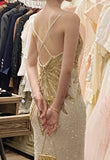 Stunning Prom Dress Spaghetti Straps Fitted Beading Birthday Party Dress Cockatail Dress Evening Dress HZ0319