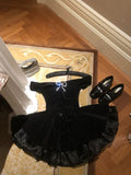 Black Off Shoulder A-Line Short Birthday Outfits Homecoming Dress, HZ0319